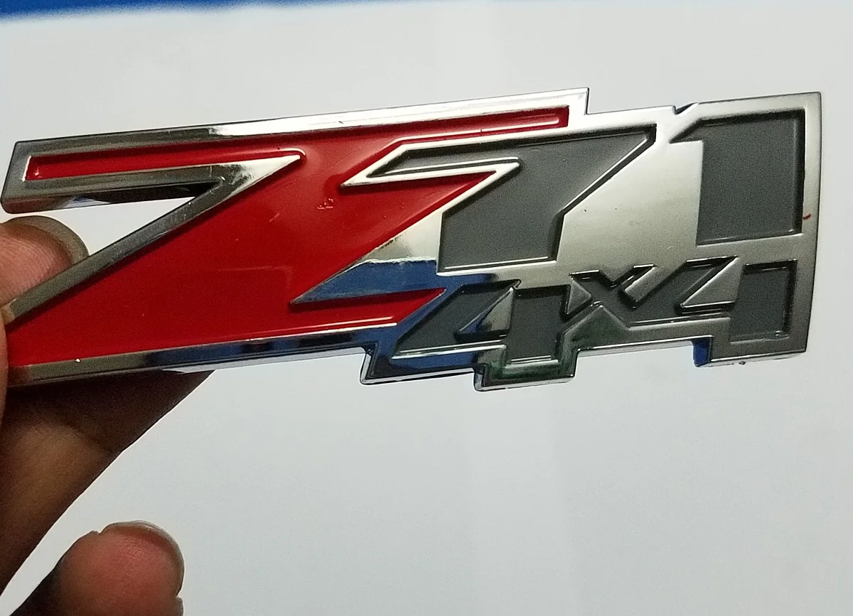 JX LCLYL ABS Z71 4x4 эмблема автомобиля Наклейка для Chevy GMC Silverado Red|Наклейки на автомобиль|
