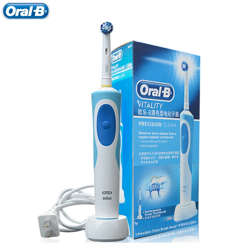 Oral B перезаряжаемые электрические зубные щетки Vitality Precision Clean Head D12 гигиена