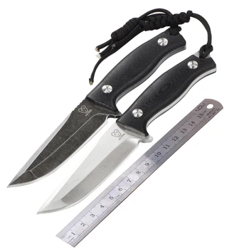 

VOLTRON V13 58HRC 9cr18mov blade G10 handle hunting fixed knife outdoor camping knife survival tool tactical utility EDC knife