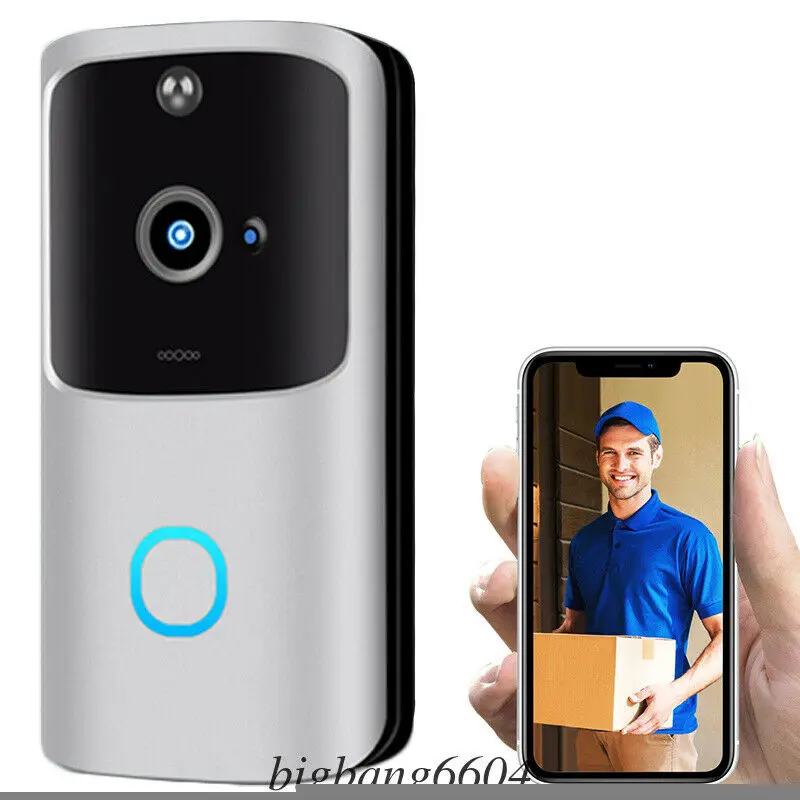 Smart WiFi Doorbell Camera Video Wireless Door Bell CCTV Chime Phone APP USA ^