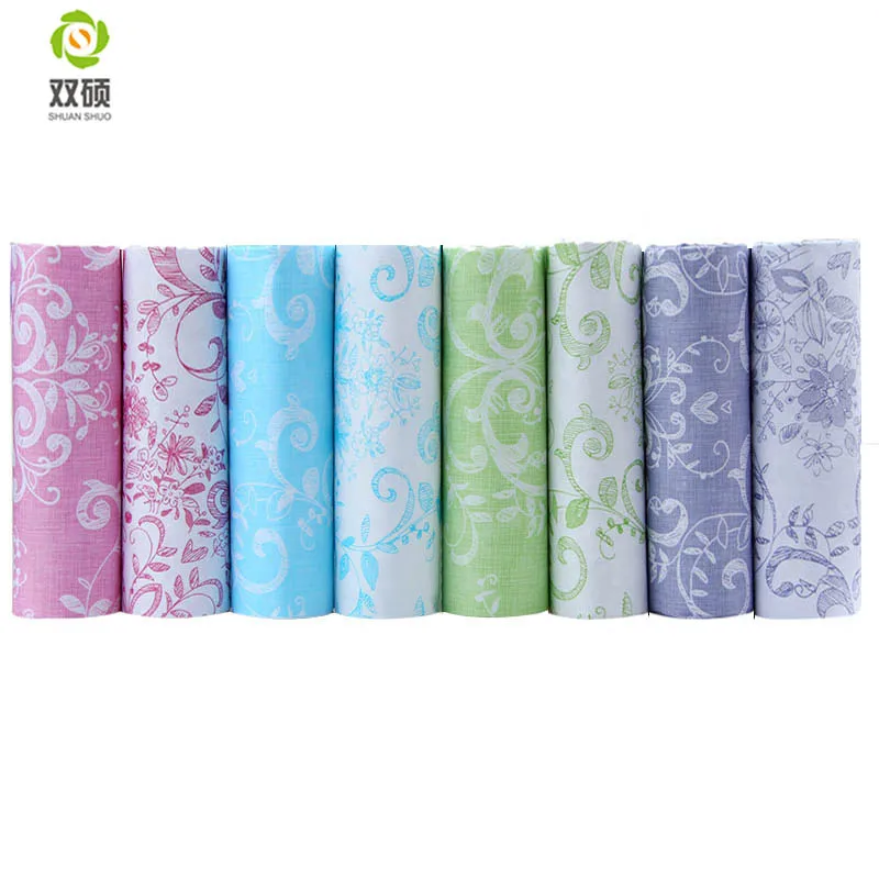 

Shuanshuo Cotton Fabric Patchwork Tissue Cloth Of Handmade DIY Quilting Sewing Baby&Children Sheets Dress 40*50cm 8pcs/lot