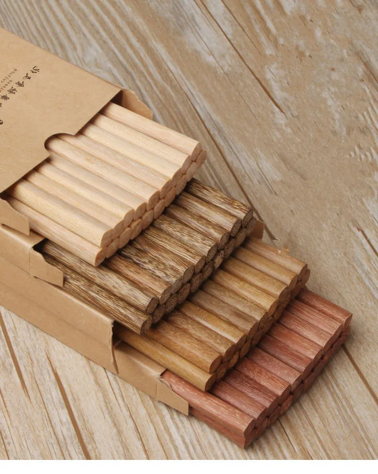

10pair/lot Japanese Natural Wooden Bamboo Chopsticks Health Without Lacquer Wax Tableware Dinnerware Hashi Sushi Chinese MF 006
