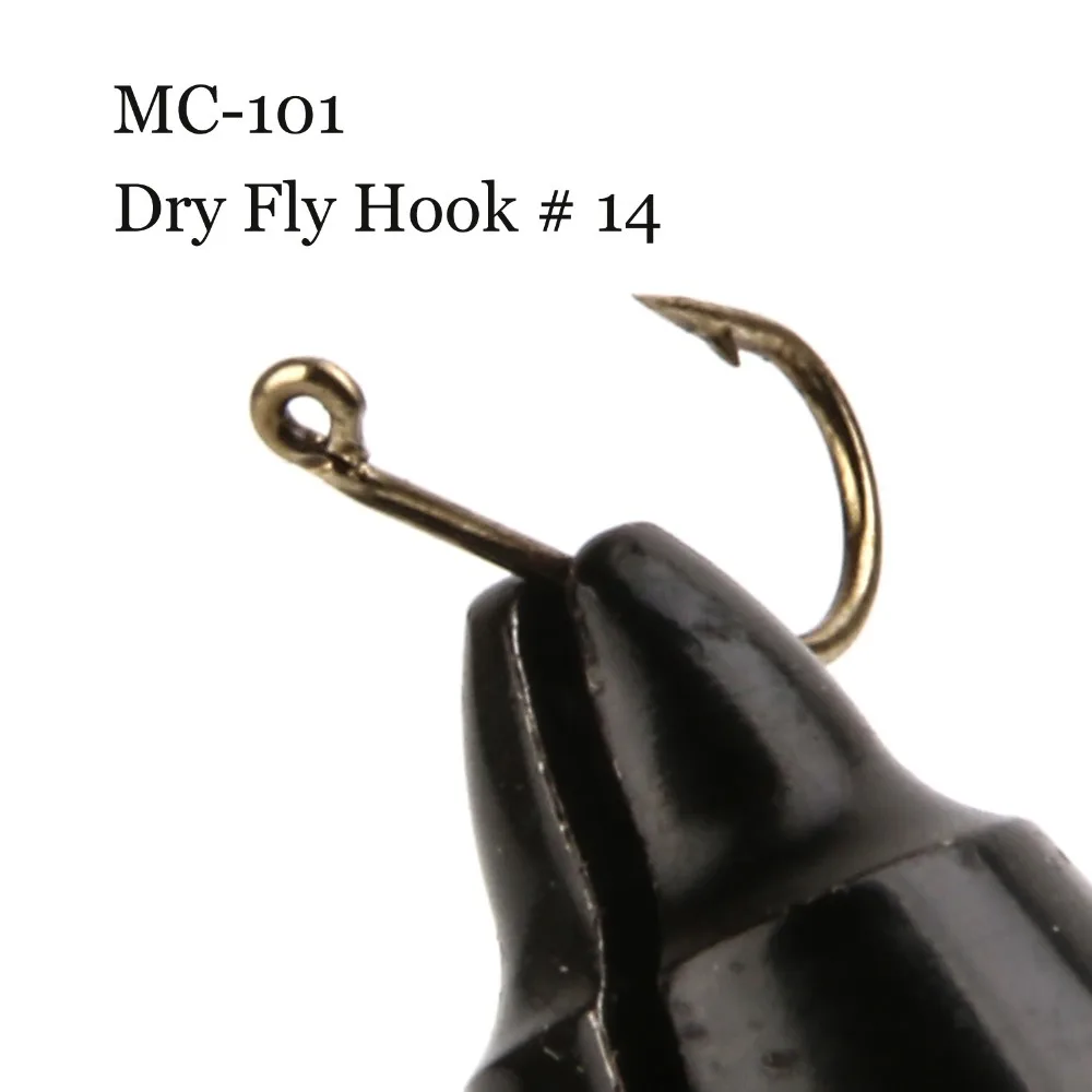 500 Pieces MC 101 Size 14 Dry Fly Hook Carbon Steel Dry Fly Fishing