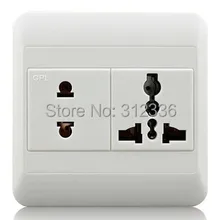 5 отверстий 5U10A настенный стандарт разъема 10A одеяло гнездо многофункциональная розетка Универсальная Розетка