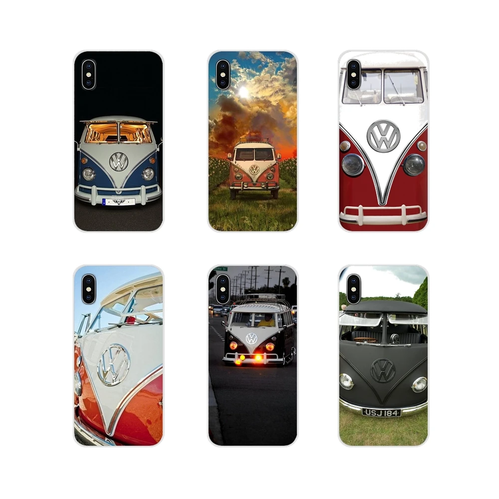 

Volkswagen VW T1 Pink Blue Minibus Mobile Phone Shell Cover For Samsung Galaxy A5 A6S A7 A8 A9S Star J4 J6 J7 J8 Prime Plus 2018