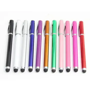 

2 in 1 Multifunction Fine Point Round Touch Screen Pen Capacitive Stylus Pens For Smart Phone Tablet for iPad iPhone 7 8 Plus