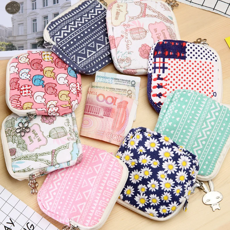 Cute Cartoon Sanitary Napkin Bag Purse Holder Organizer Storage Bags