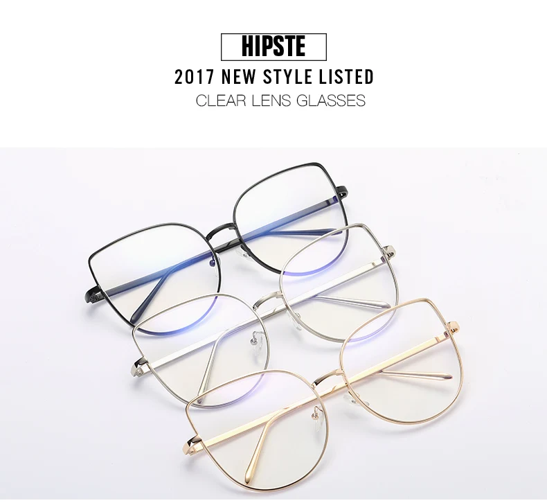 Синяя пленка оправа для очков белые экранные очки женские модные кошачий глаз Плоские линзы женские металлические большие