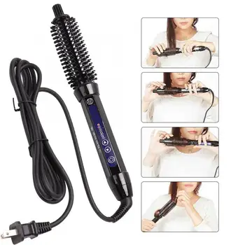 

22mm Dual-use Electric Hair Curler Straightener LCD Display Hair Curler Comb Styling Tool for Hair Care