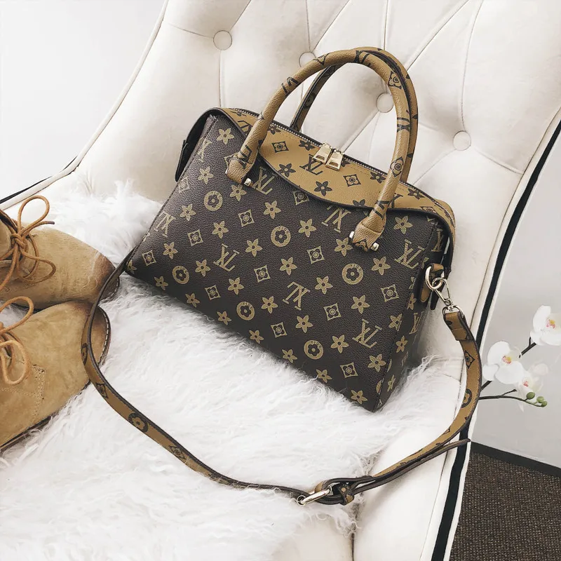 

2019 frauen Casual Handtaschen Tote Brief Druck Hohe Qualitдt Lady Umhдngetasche Sommer Dame Klappe Tasche