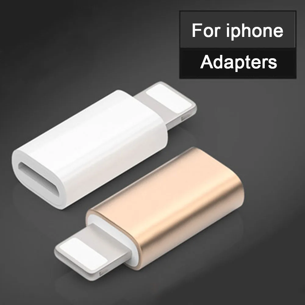 

Mini Micro USB To Lighting For Apple Alloy Adapter For iPad Charging OTG Converter For Iphone X XS XR 6 7 Plus Convertor Adaptor