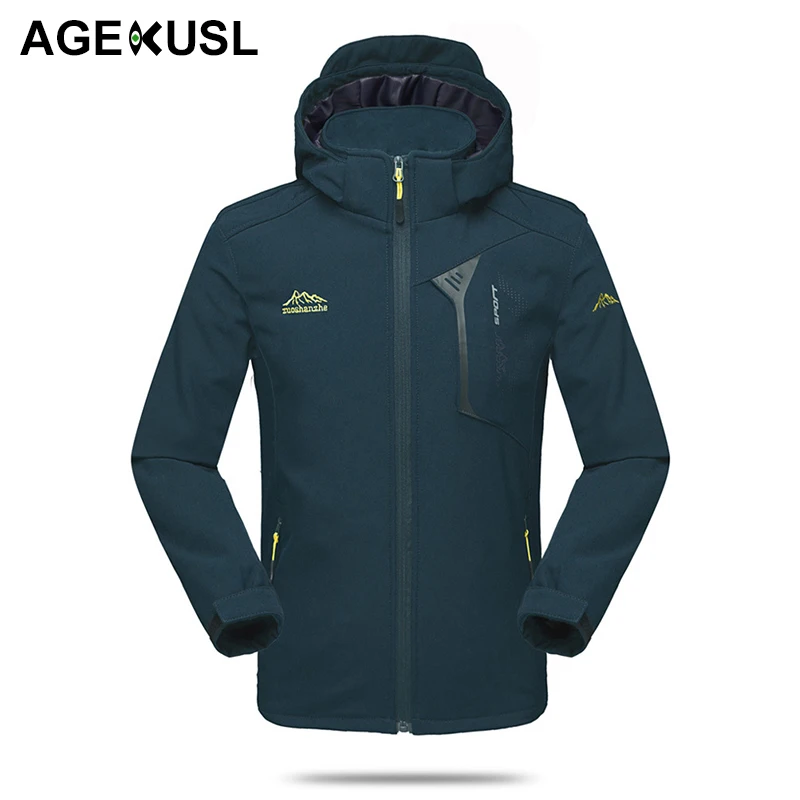 

AGEKUSL Men Waterproof Sports Jackets Autumn Spring Cycling Jacket Windproof MTB Bike Bicycle Hiking Fishing Hooded Coat Clothes