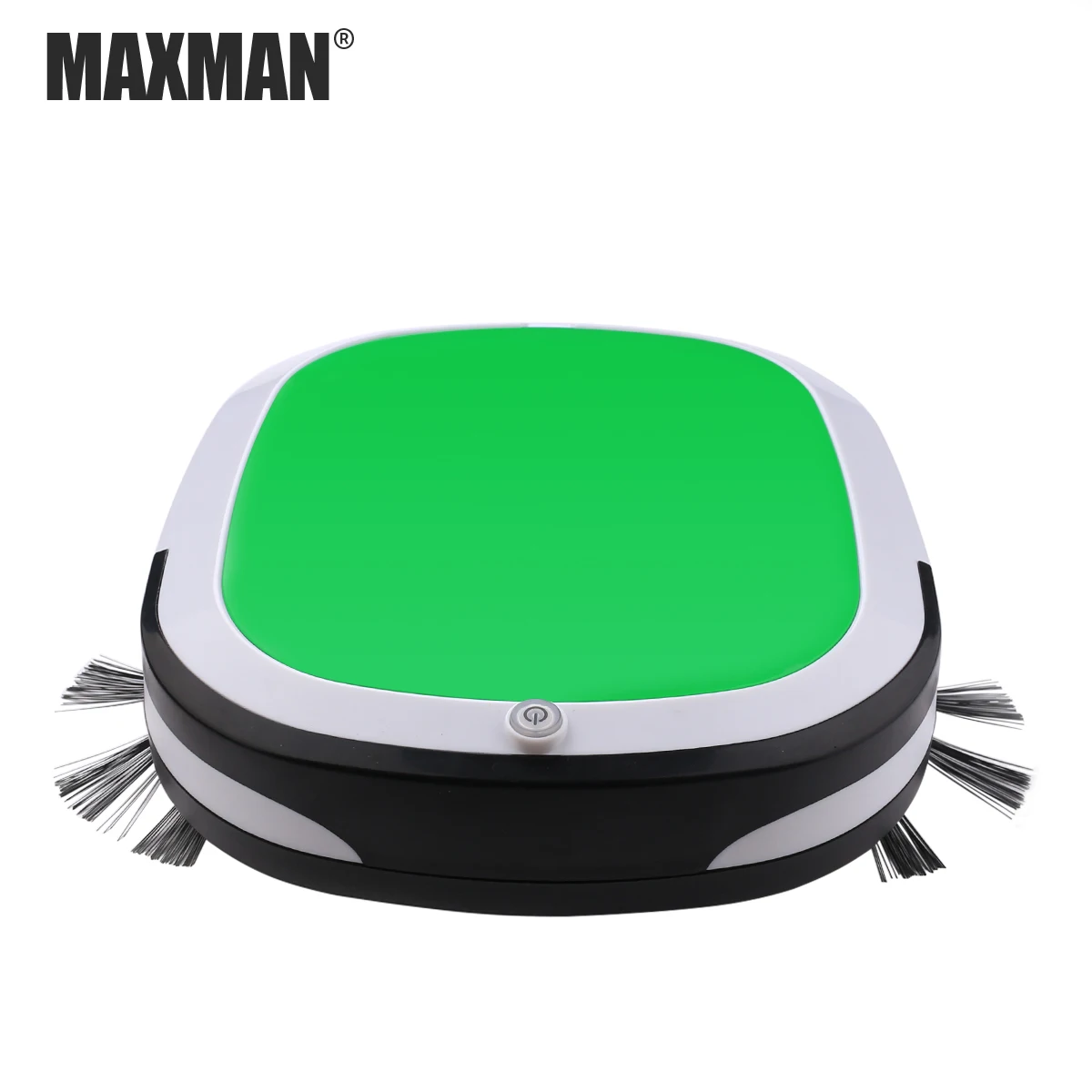 MAXMAN Robot Vacuum Cleaner Cyclic Charging 300Pa Suction for Home Sweeping Dust Mopping for Wood Floor Robot Vacuum