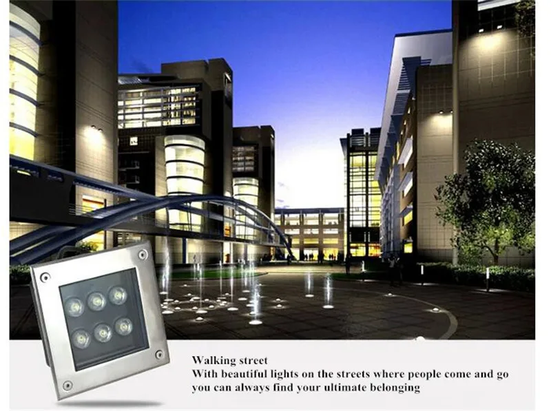 Luzes do Jardim Luzes de Quintal Lâmpadas à Prova Luz de Parede w ao ar Chão Subterrâneo Exterior 12 v 9 w 16 Livre Praça Enterrado d' Água Luz dc 31 12 V 9 W 12 W 16