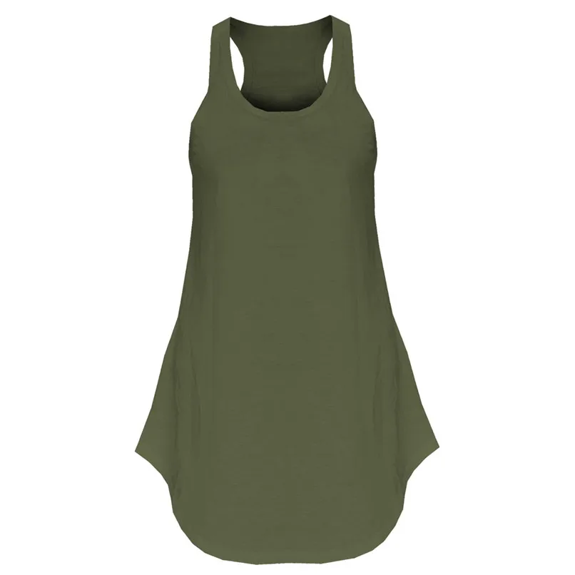 Comfortable Women Summer Sexy Loose Raceback Solid Casual Flare Short Mini Dress Daily Casual Ladies Dress 35AP15 (10)
