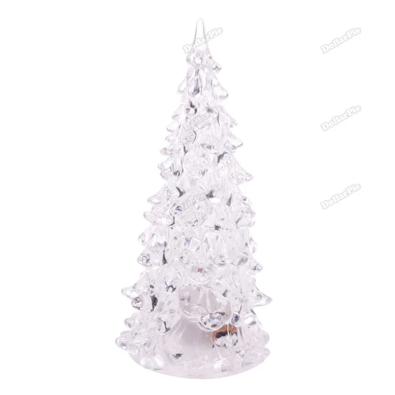 Laurieshop New hot LED Crystal Color Changing Lamp Bulb Christmas Tree Xmas Decor Icy Night Light Funny |