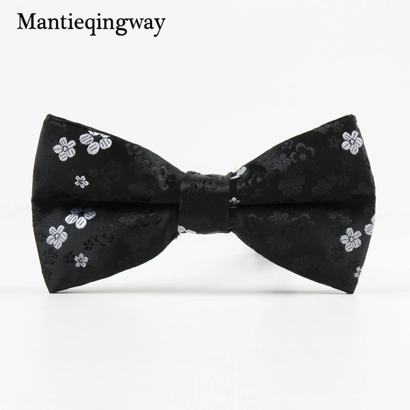 Mantieqingway для мужчин цветочный галстук бабочка с принтом нашейные аксессуары Шея
