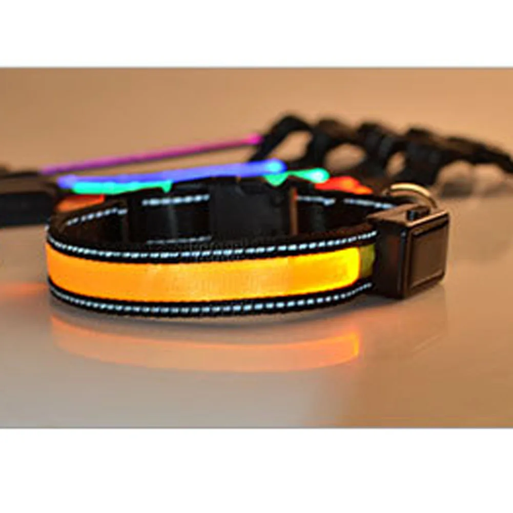 Dog Safety Light Collars Solar light Automatic Charging Teddy Flash usb