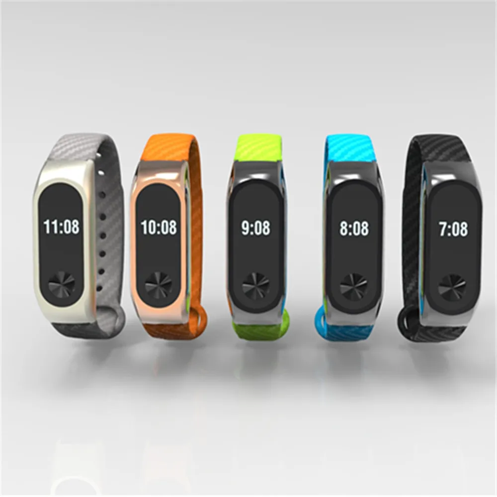 

Colorful Replacement Xiaomi Mi Band 2 Strap Carbon Fiber Watchband Xiaomi mi band 2 Wearable Accessories Wrist belt for Xiaomi