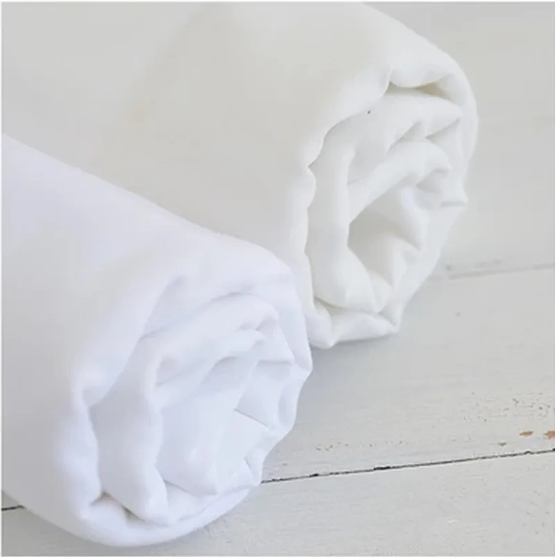 

1 meter solid clor white or milky white double layer soft 100% cotton gauze fabric for baby's bib diaper staylace CR-392