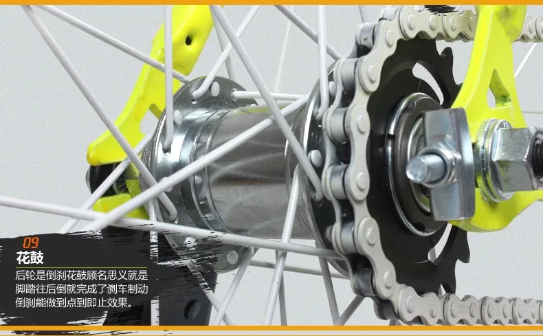 Best New X-Front brand Luminous High-carbon steel fixed gear Bike 700C students bicycle down road retro bicicleta 26