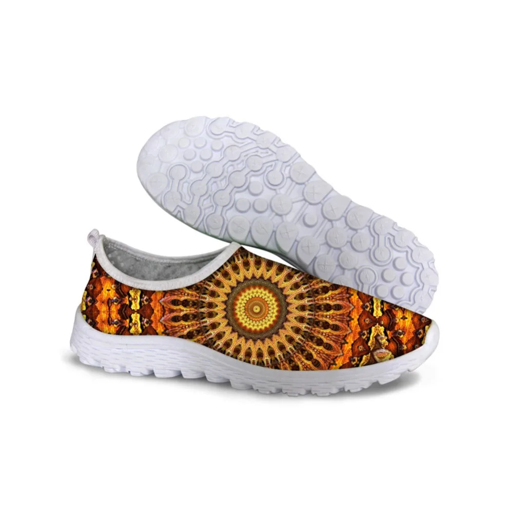 

THIKIN Print Mesh Shoes for Women Casual Breathable Female Ladies Mesh Loafers Shoes for Student
