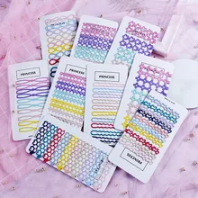 1 Набор = 10 шт., простые заколки в форме сердца, заколки для волос, аксессуары для волос, заколки для волос G0418