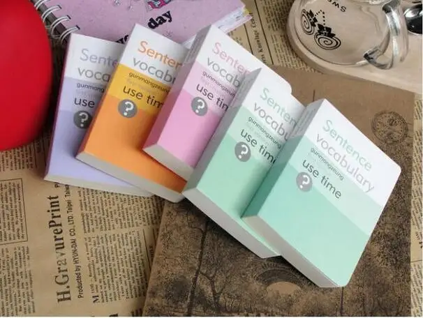 

4 pieces / lot Letter Words Benchmarks Notebook Letter word notebook