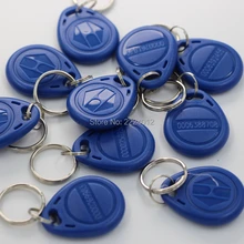 100 шт. 125 кГц близость TK4100 RFID идентификатор брелок метка связки ключей RFID брелок для ключей для системы контроля доступа к двери