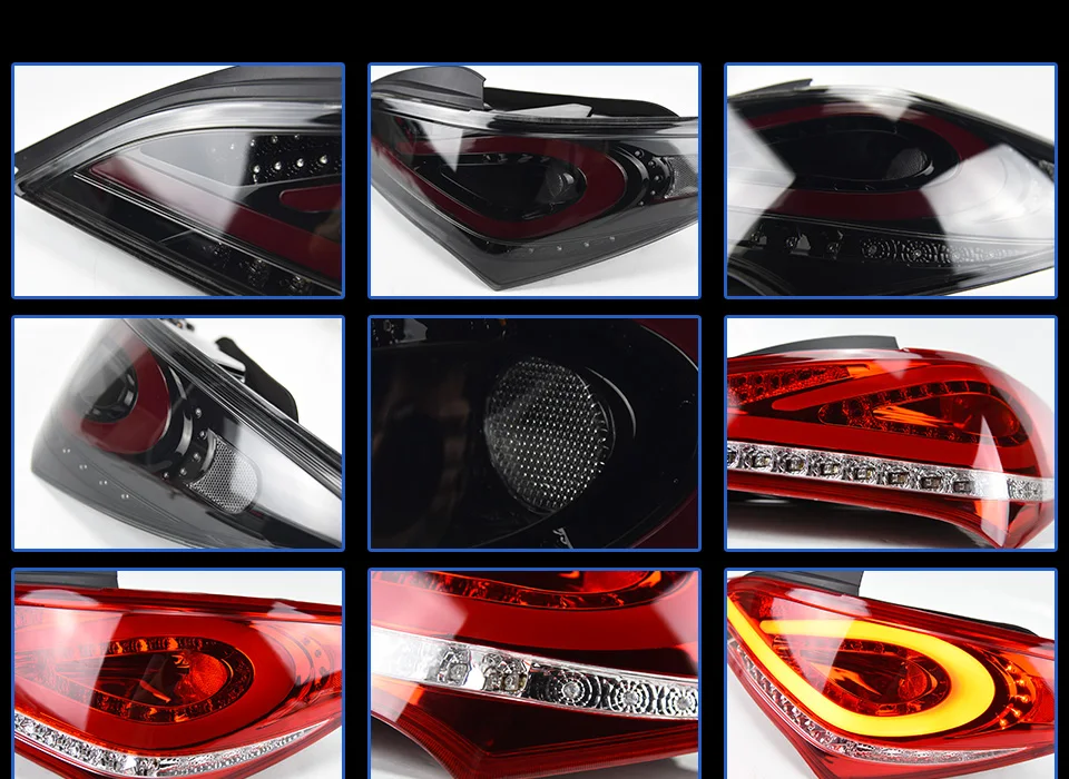 AKD автомобильный Стайлинг задний фонарь для hyundai монеты светодиодный фонарь 2009- Genesis Coupe DRL тормоз Обратный Авто аксессуары