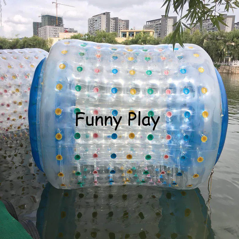 

PVC Water Sports Inflatable roller ball For Kids And Adults Inflatable Roller Cylinder Water grass Zorbing free shipping