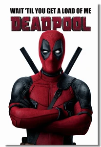 Custom Canvas Wall Art Deadpool Poster Deadpool Marvel Superhero Sticker Ryan Reynolds Movie Wallpaper Dining Room Decals
