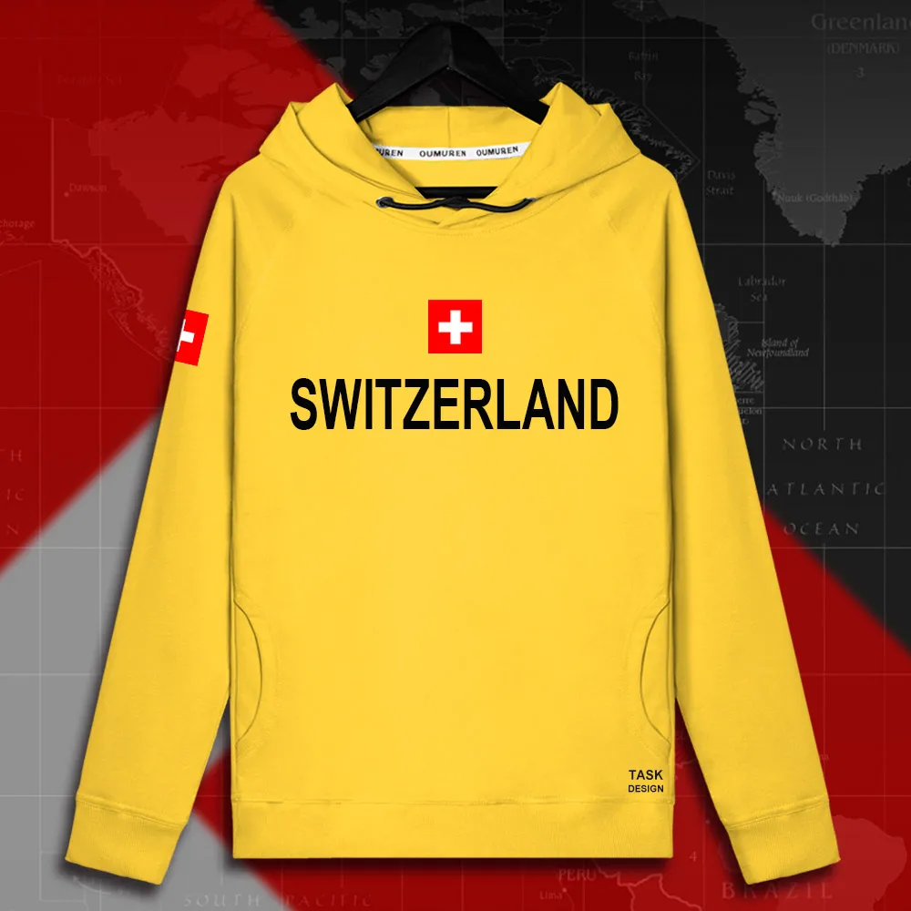 Swiss Confederation Switzerland CHE CH Confoederatio Helvetica мужские пуловеры с капюшоном, толстовки, Мужская толстовка, тонкая новая уличная одежда
