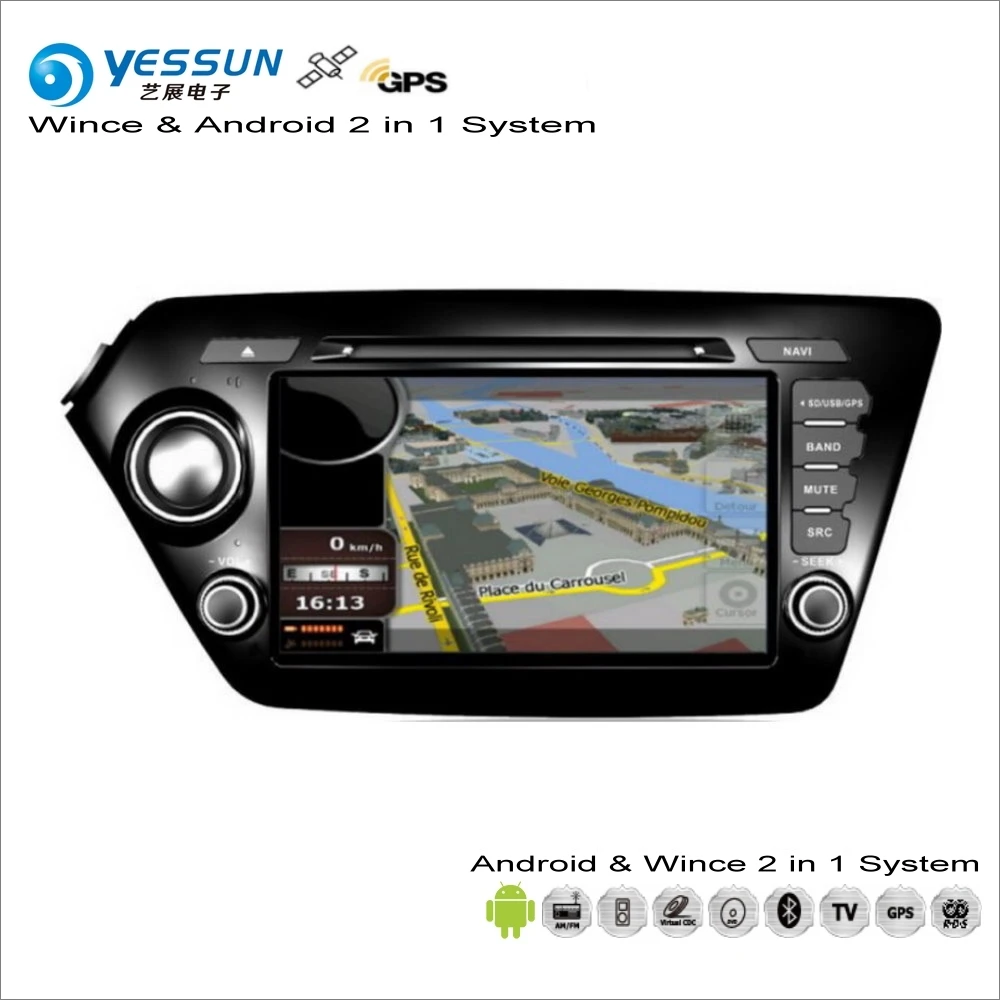 

YESSUN For Kia K2 / Rio 2011~2012 - Car Android Multimedia Radio CD DVD Navigation Navi Audio Stereo Video GPS Player Screen