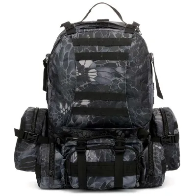 50L большой камуфляж унисекс военный тактический рюкзак для наружного использования Рюкзаки Кемпинг Туризм Охота Спортивные Сумки - Цвет: MKBK