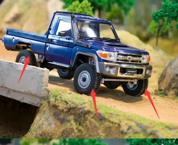 

26mm X 85mm Crawler Tires For 1/10 AXIAL SCX10 RCW4D D90 TAMIYA CC01 HLIUX Toyota Land Cruiser LC70 TF2 LC80 HRAXXAS TRX4 CROSS