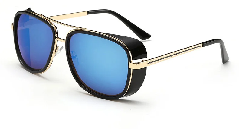 1-(14)MINIMUN Brand Steampunk Men Sunglasses Vintage Eye Glasses Frame Fashion Vintage Design Sunglasses