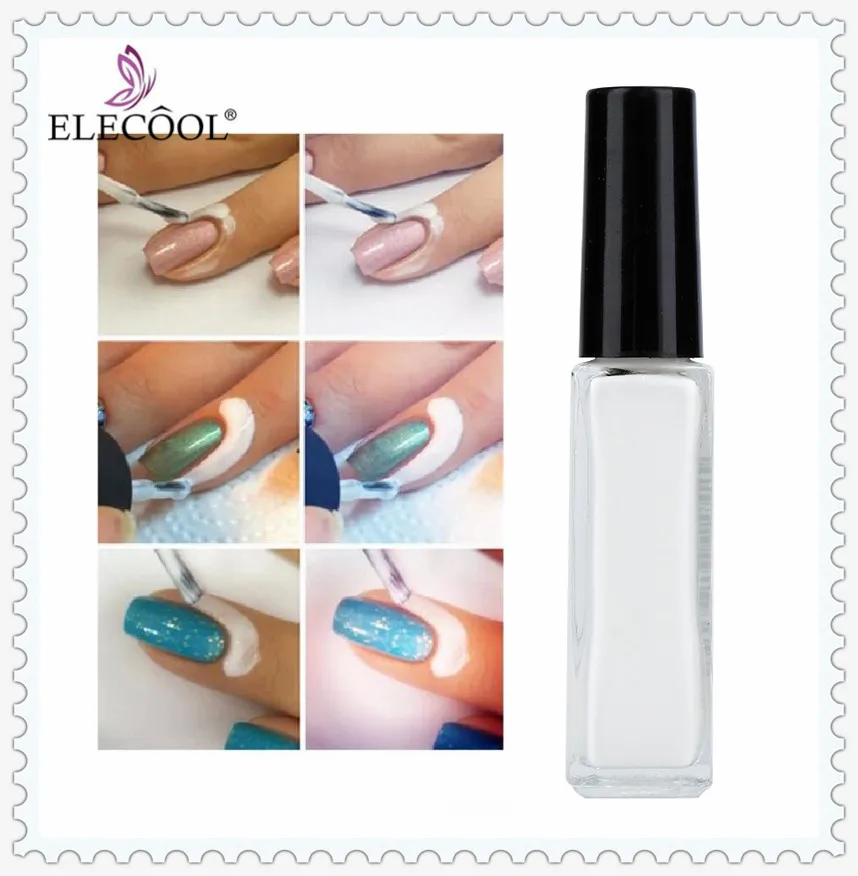 

ELECOOL 10ml Peel Off Easy Removing Anti-overflow Glue Non-toxic Liquid Latex Tape Nail Art Manicure Edge Protection TSLM1