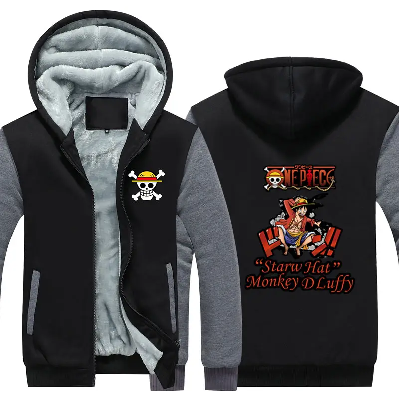 Fans Wear One Piece Winter Hoodie Zip Up Hoodies Donquixote Doflamingo 3D Printed Hooded Cosplay Sweatshirts