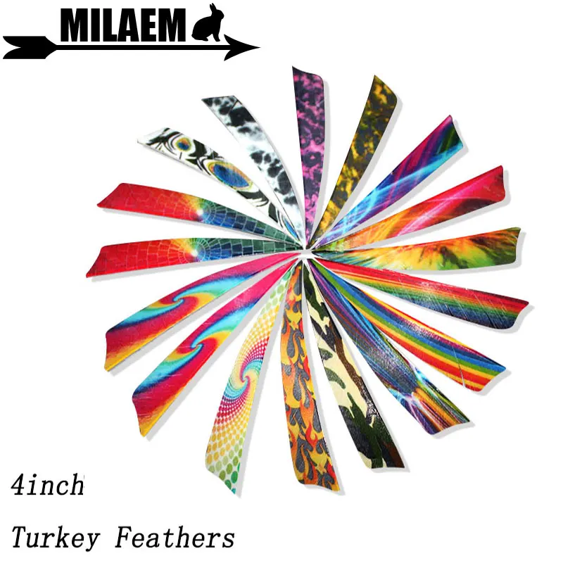 

50/100pcs Archery Turkey Feathers 4inch Arrow Feathers Right Wing Fletching Outdoor Sport Arrow Shaft Shooting Accessories