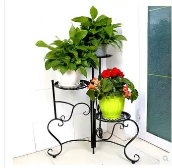 

Ou shi, wrought iron multilayer flower creative balcony ground other cosmetic contracted indoor meaty plant flower pot