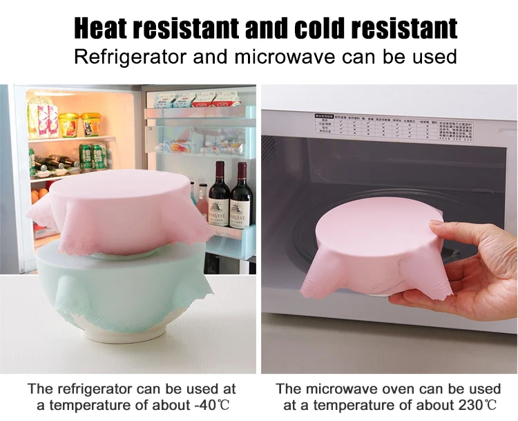 Пищевая силиконовая свежеудерживающая кухня микроволновка нагревательный холодильник пластиковая обертка крышки стрейч герметичная чаша уплотнительная крышка