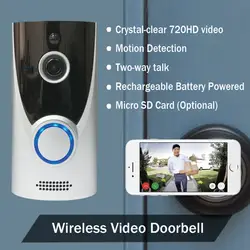 720 P беспроводной wifi-звонок домофон видео телефон двери