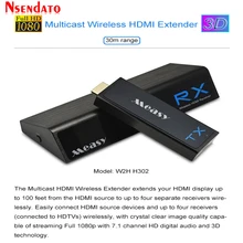 Measy W2H H302 беспроводной HDMI Беспроводной Трансмиссия удлинитель HDMI 1 в 4 выход Wifi Видео Аудио Дисплей приемник передатчик для 3D