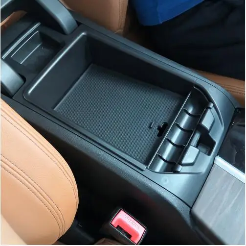

Car Black Armrest Storage Box Phone Tray For BMW X3 G01 2018-2019 Accessories