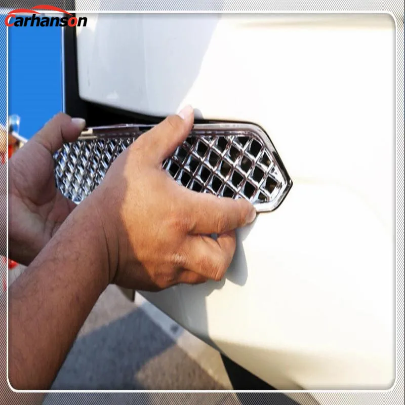 

Car-Styling Styling Accessories For Toyota Cruiser Prado Fj150 2018 2019 Front lower Grille Frame Cover Racing Grills Sticker
