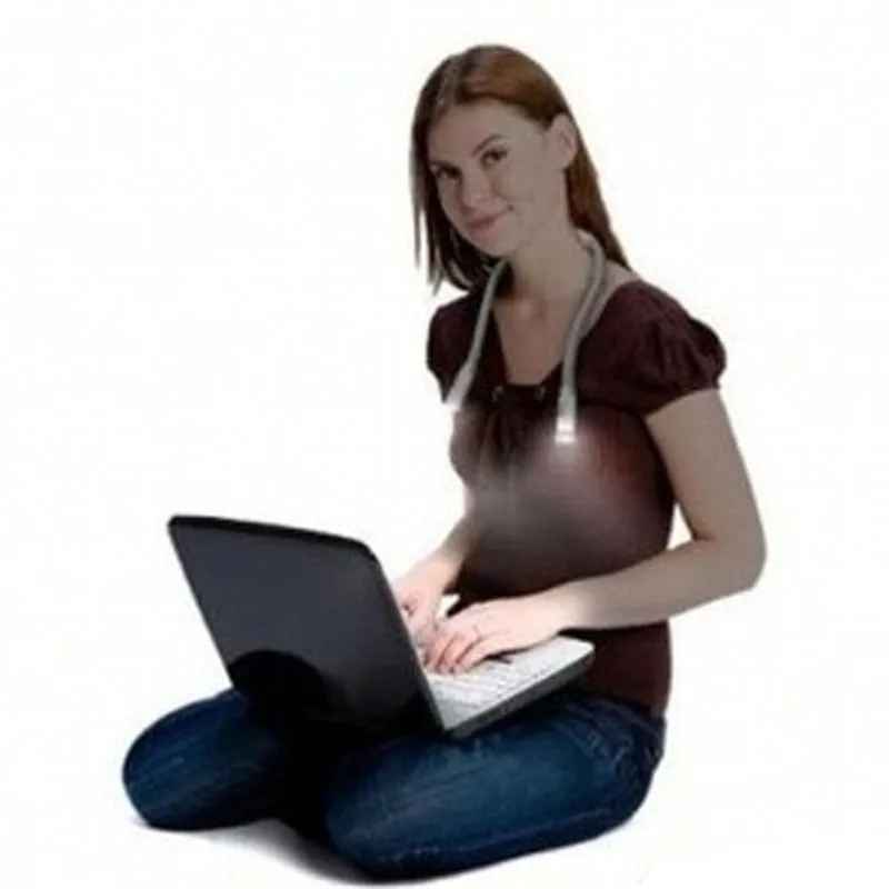  Flexible Handsfree LED Neck Light Hug Light Book Reading Lamp Novelty LED Night Light Flashlight Bo - 32791114373