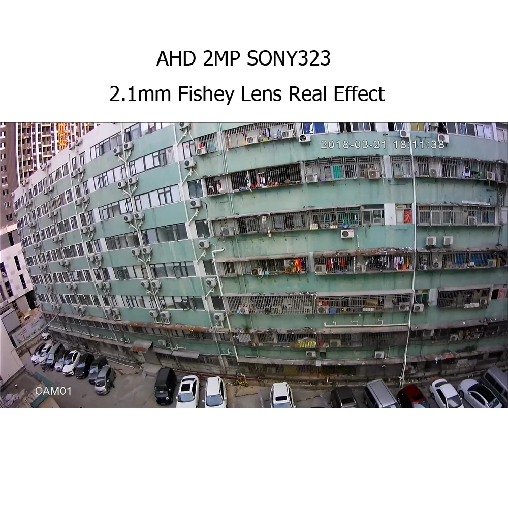1080P CCTV камера 2MP 4MP 5MP 2 1 мм рыбий глаз 180 градусов панорамная AHD ночного видения