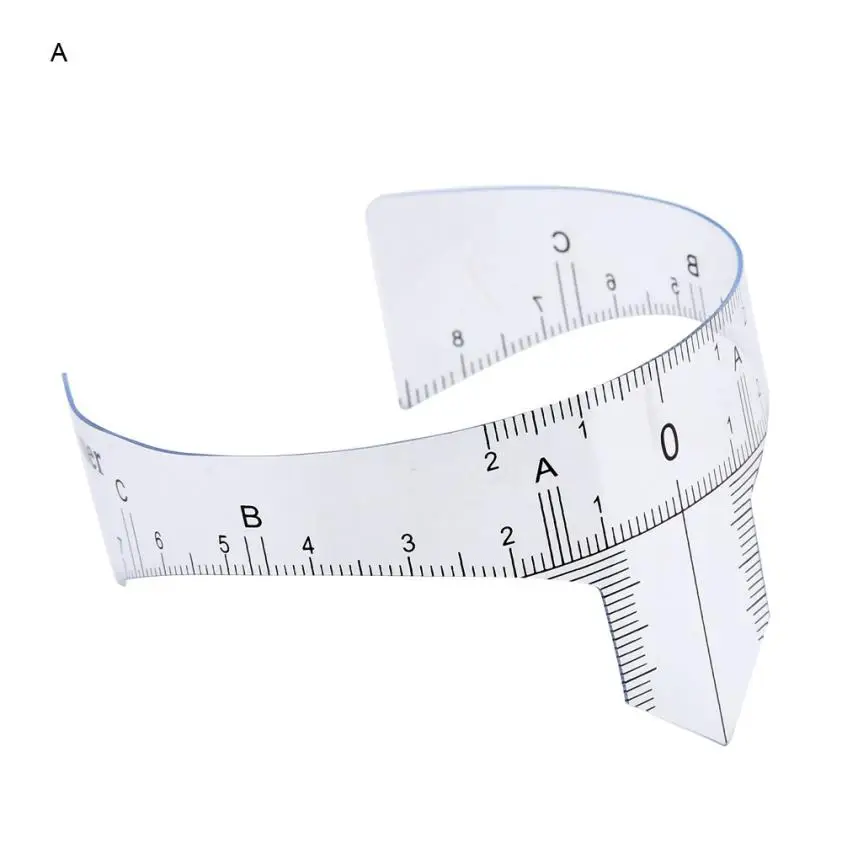 Новое и горячее предложение микроблейдинг многоразовый макияж для бровей измерительная линейка для бровей перманентные инструменты пластиковый материал Anne