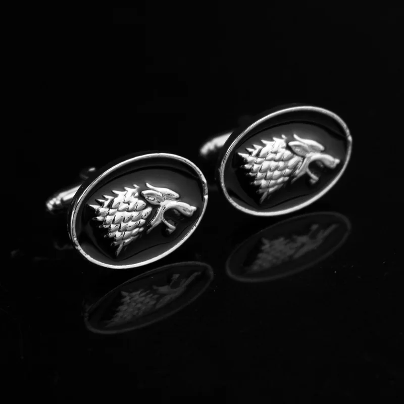 

dongsheng Game of Thrones Stark Cufflinks New Shirt Cufflinks For Men's Wedding Party Brand Cuff Button Vintage Cufflinks-40
